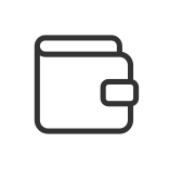 external Wallet-banking-linear-outline-icons-papa-vector icon