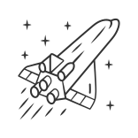 external aerospace-astronomy-linear-outline-linear-outline-icons-papa-vector icon