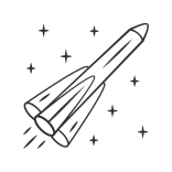 external aircraft-astronomy-linear-outline-linear-outline-icons-papa-vector icon