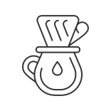 external coffee-filter-coffee-and-barista-accessories-icons-linear-outline-linear-outline-icons-papa-vector icon