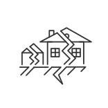 external displacement-natural-disaster-linear-outline-linear-outline-icons-papa-vector icon