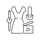 external fashion-videography-linear-outline-linear-outline-icons-papa-vector icon