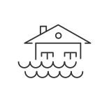 external flood-natural-disaster-linear-outline-linear-outline-icons-papa-vector icon