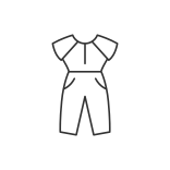 external jumpsuit-comfortable-homewear-and-sleepwear-icon-linear-outline-linear-outline-icons-papa-vector icon