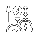 external price-energy-purchase-energy-prices-linear-outline-linear-outline-icons-papa-vector icon