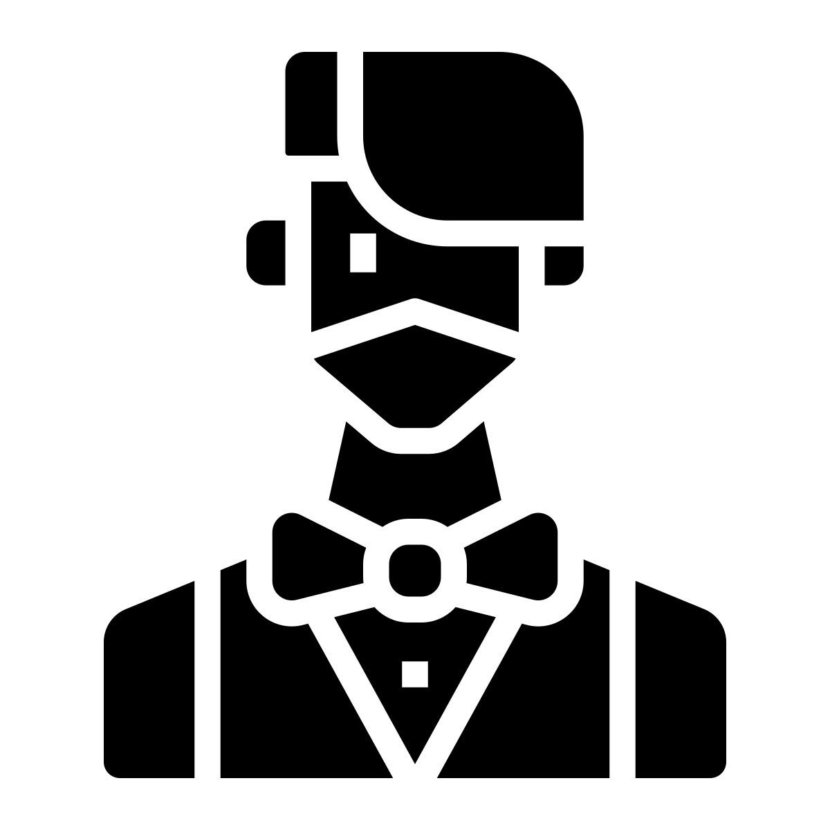 bartender in mask icon