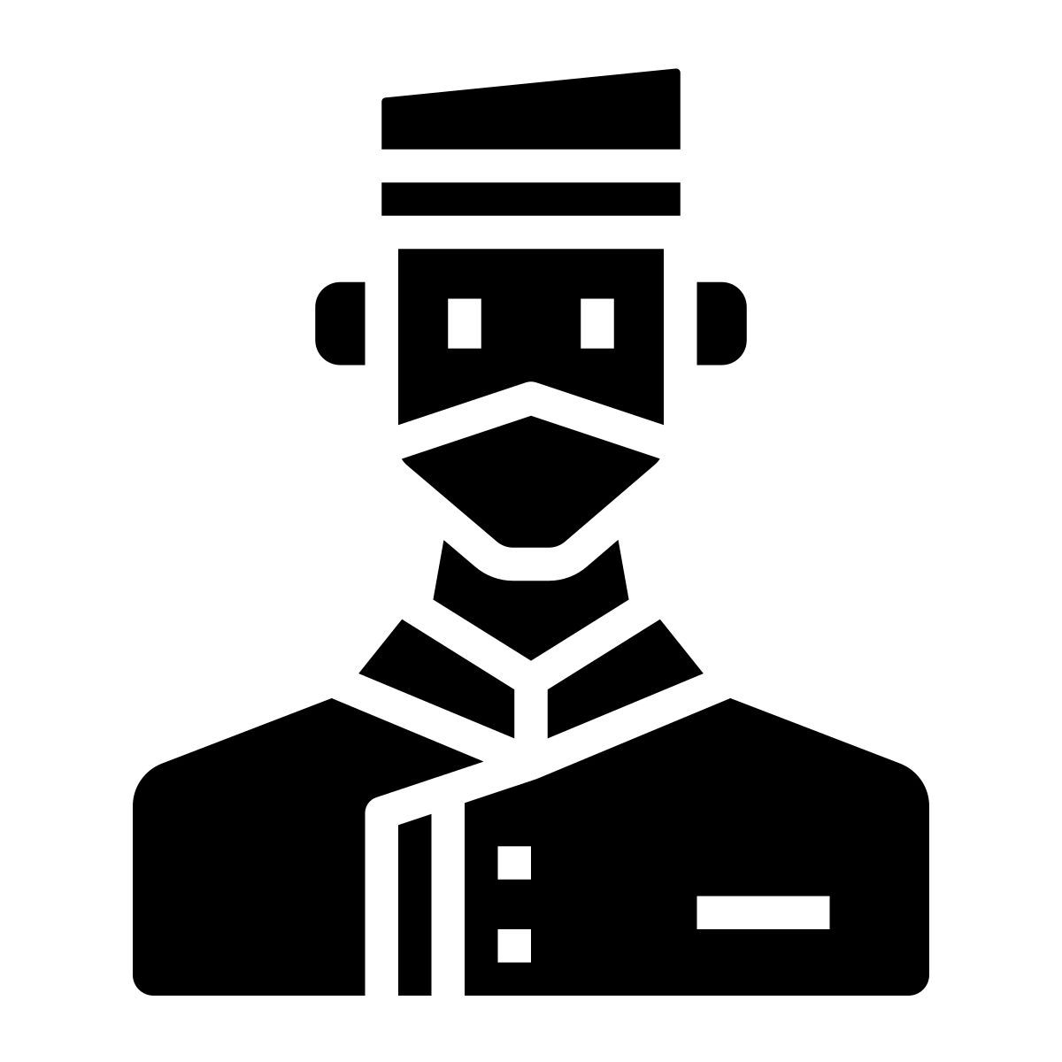 bellboy in mask icon