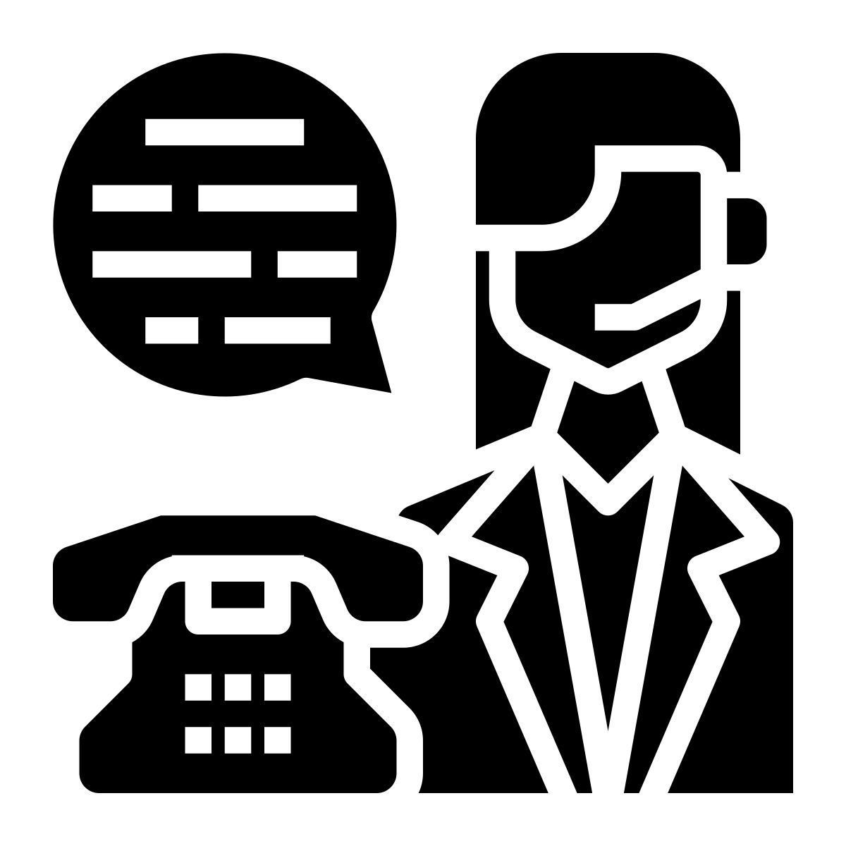 callcenter mitarbeiter icon
