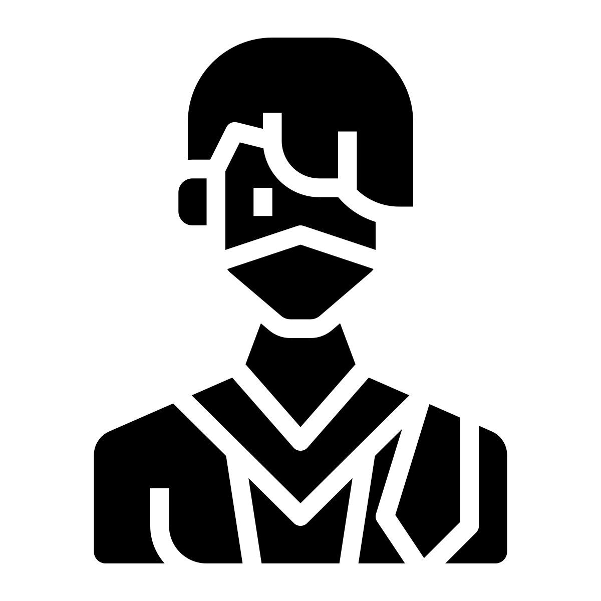 judge in mask icon