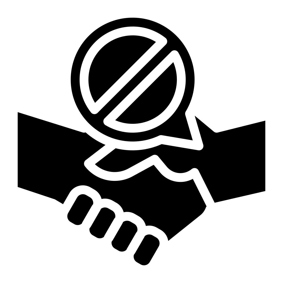 no handshake icon
