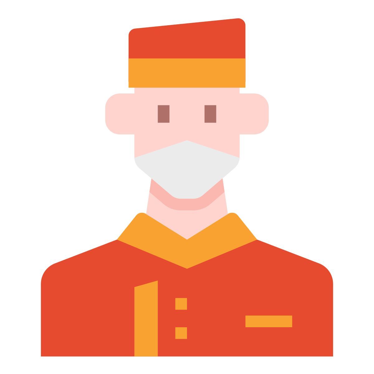 bellboy in mask icon