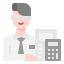 external accountant-career-avatar-linector-flat-linector icon