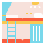 external bunk-bed-hotel-service-linector-flat-linector icon