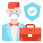 external business-man-new-normal-linector-flat-linector icon