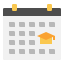 external calendar-university-linector-flat-linector icon