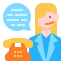 external call-center-travel-linector-flat-linector icon