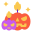 external candle-horror-decoration-linector-flat-linector icon