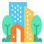 external city-building-smart-city-linector-flat-linector icon