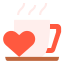 external coffee-mug-romantic-love-linector-flat-linector icon