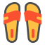 external footwear-travel-packing-linector-flat-linector icon