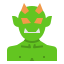 external goblin-horror-avatar-linector-flat-linector icon