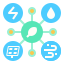 external green-energy-smart-city-linector-flat-linector icon