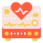 external heart-rate-monitor-healthcare-and-hygiene-linector-flat-linector icon