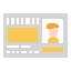 external id-card-university-linector-flat-linector icon