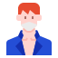 external man-man-avatar-with-mask-linector-flat-linector-2 icon