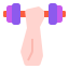 external weight-stay-home-activities-linector-flat-linector icon