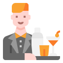 external bartender-career-avatar-linector-flat-linector icon