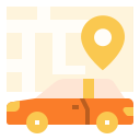 external car-travel-linector-flat-linector-1 icon