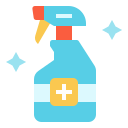 external cleaning-spray-healthcare-and-hygiene-linector-flat-linector icon