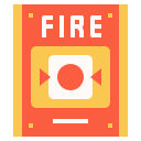 external fire-alarm-hotel-service-linector-flat-linector icon
