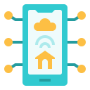 external home-control-home-automation-linector-flat-linector icon