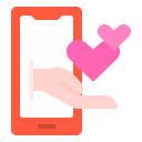 external love-message-romantic-love-linector-flat-linector-1 icon