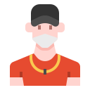external man-man-avatar-with-mask-linector-flat-linector-5 icon