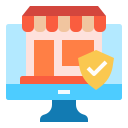 external online-shop-online-shopping-linector-flat-linector icon