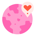 external pin-romantic-love-linector-flat-linector icon