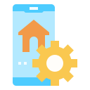 external setting-online-shopping-linector-flat-linector icon
