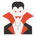 external vampire-horror-avatar-linector-flat-linector icon