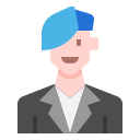 external young-man-avatar-linector-flat-linector icon