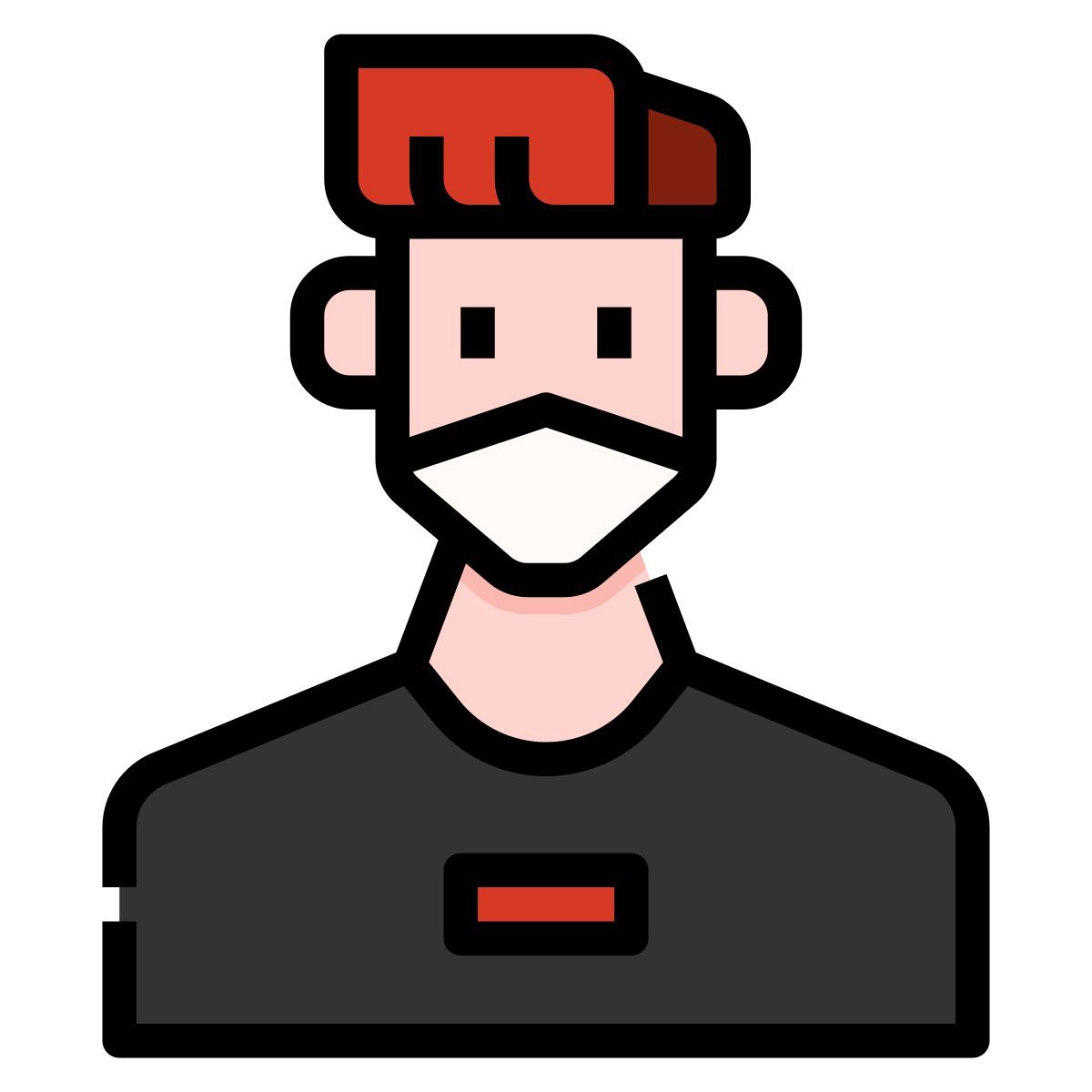 boy in mask icon