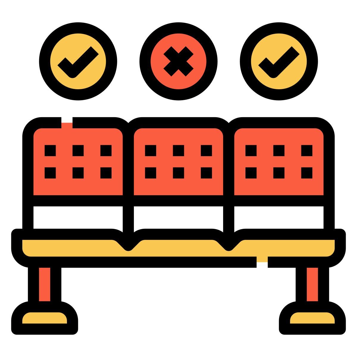 abstand halten icon