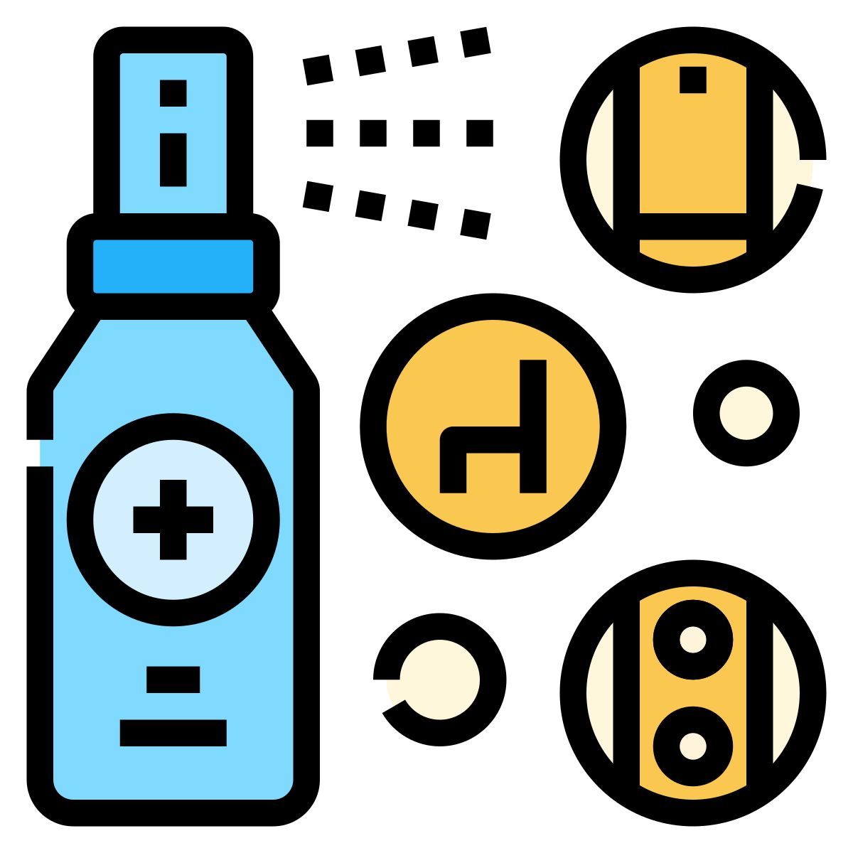 cleaning spray icon