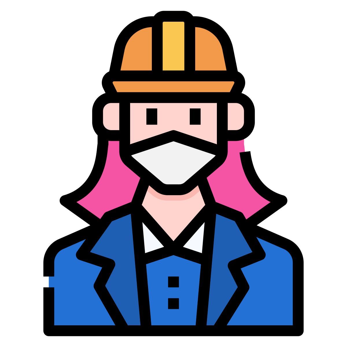 engineer in mask icon