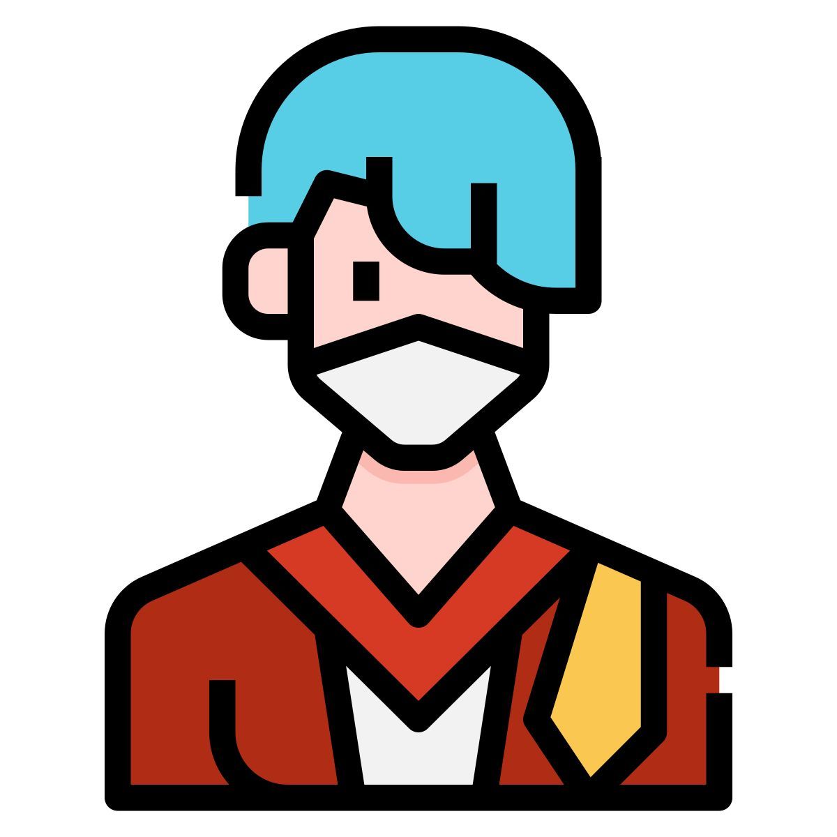 judge in mask icon