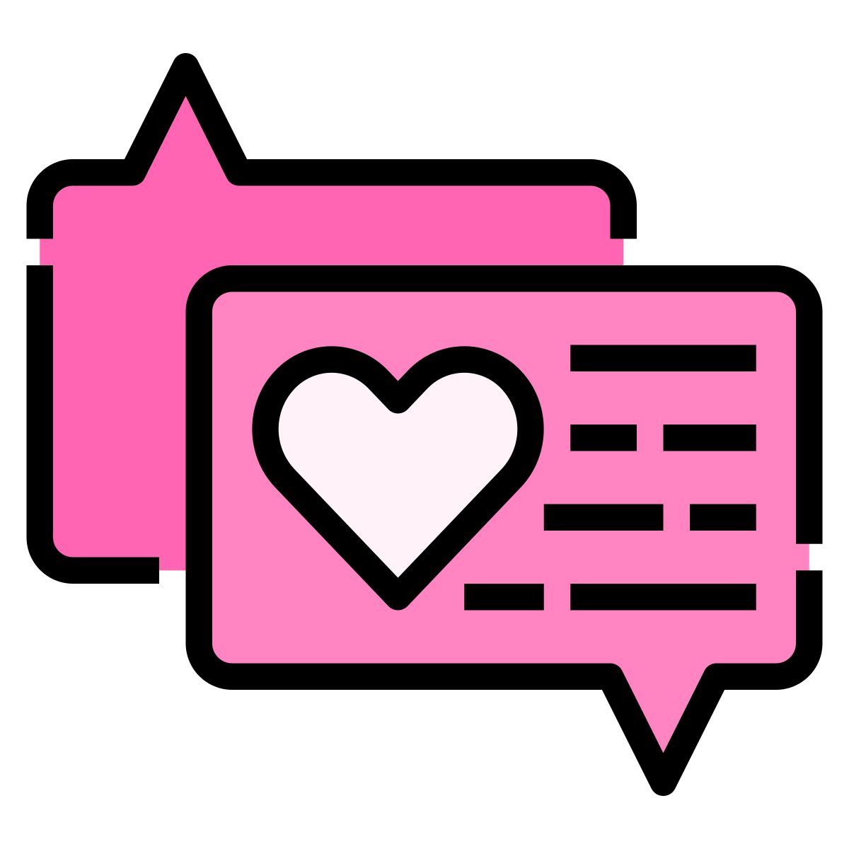 mensagem de amor icon