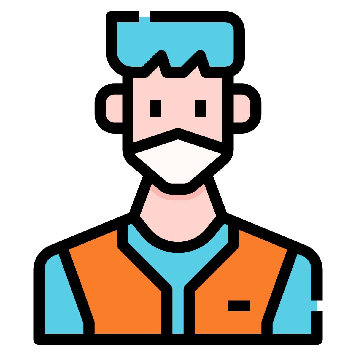 man in mask icon