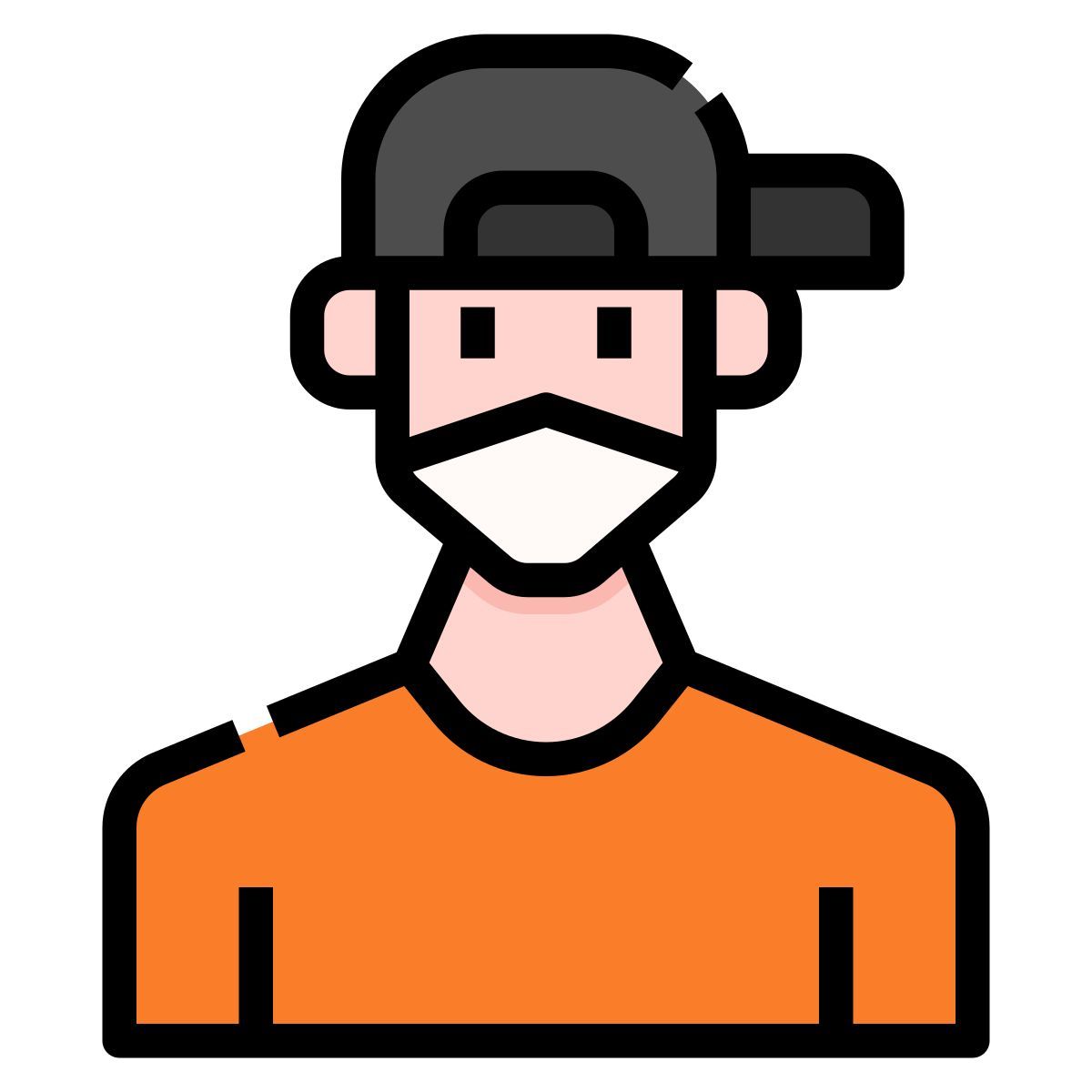 man in mask icon